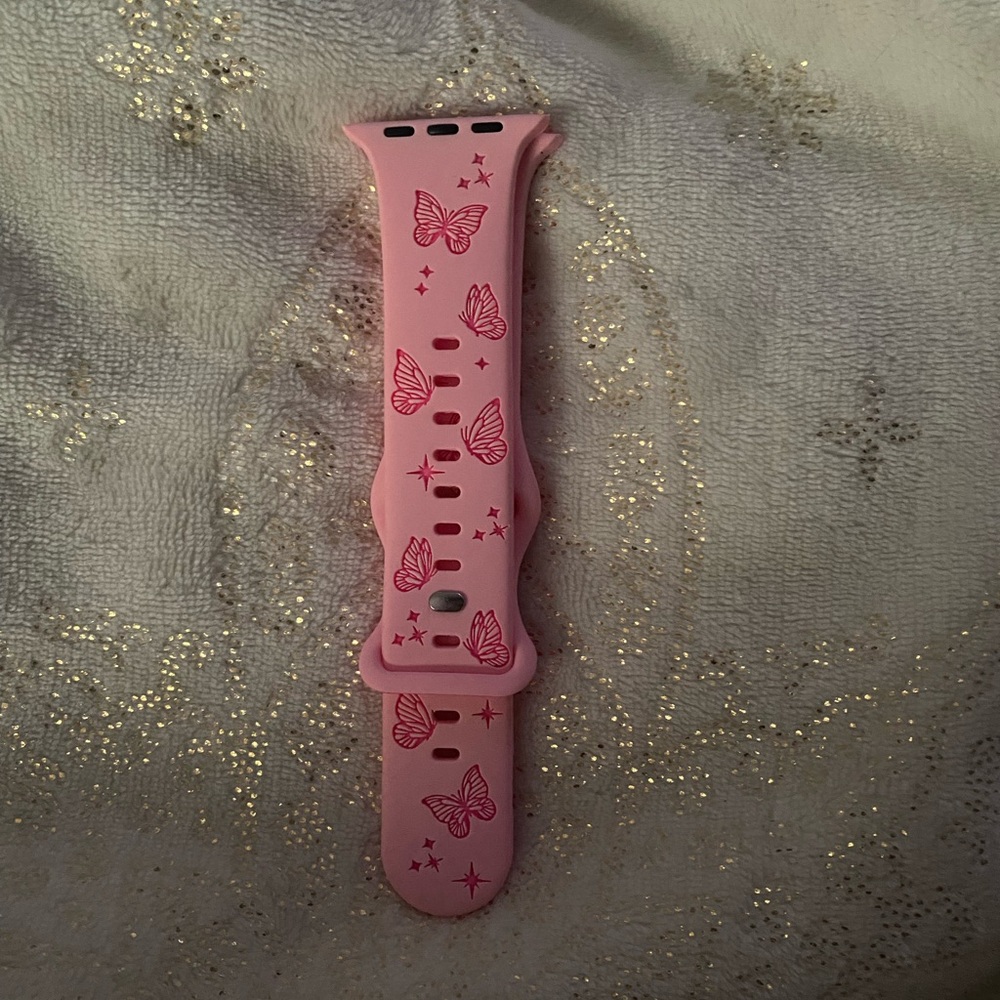 pink butterfly apple watch band 44mm